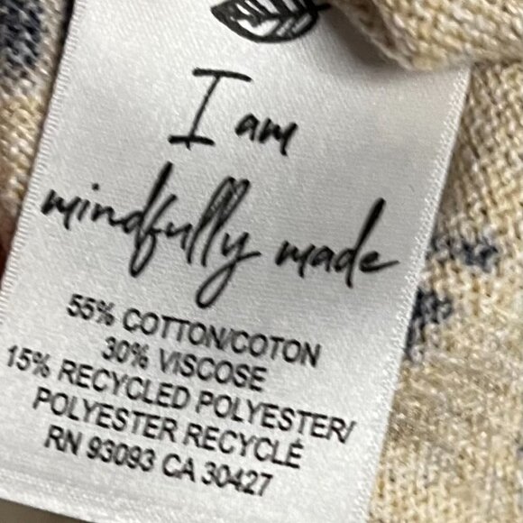 NIC & ZOE Mosaic Blues Sweater Size M - Picture 8 of 9